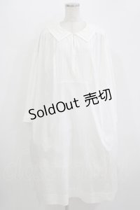 Jane Marple Dans Le Salon / French marine collar shirt dress  off white H-25-11-09-1003-JM-OP-KB-ZH