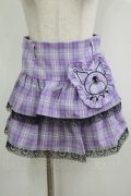 QOOZA / Kuromi mini skirt  ラベンダー H-25-11-09-1031-PU-SK-KB-ZH