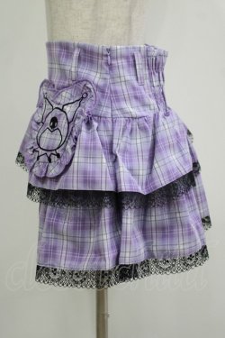 画像2: QOOZA / Kuromi mini skirt  ラベンダー H-25-11-09-1031-PU-SK-KB-ZH