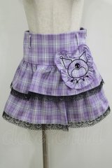 QOOZA / Kuromi mini skirt  ラベンダー H-25-11-09-1032-PU-SK-KB-ZH