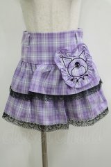 QOOZA / Kuromi mini skirt  ラベンダー H-25-11-09-1033-PU-SK-KB-ZH