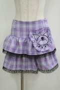 QOOZA / Kuromi mini skirt  ラベンダー H-25-11-09-1037-PU-SK-KB-ZH