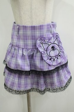 画像1: QOOZA / Kuromi mini skirt  ラベンダー H-25-11-09-1038-PU-SK-KB-ZH