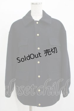 画像1: Jane Marple Dans Le Salon / ポケットウールコート  ブラック H-25-11-09-1041-JM-CO-KB-ZH