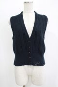 Jane Marple / スカラップトリミングクロッシュレースベスト  ネイビー H-25-11-09-1043-JM-TO-KB-ZH
