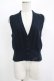 画像1: Jane Marple / スカラップトリミングクロッシュレースベスト  ネイビー H-25-11-09-1043-JM-TO-KB-ZH (1)