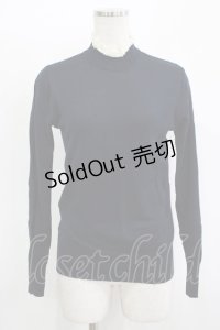 Jane Marple / レースハイネックニット  ネイビー H-25-11-09-1044-JM-TO-KB-ZH