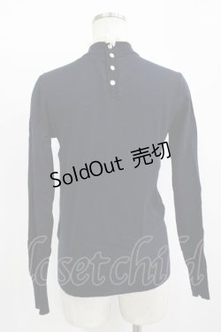 画像3: Jane Marple / レースハイネックニット  ネイビー H-25-11-09-1044-JM-TO-KB-ZH