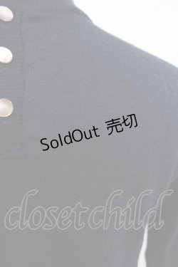 画像4: Jane Marple / レースハイネックニット  ネイビー H-25-11-09-1044-JM-TO-KB-ZH