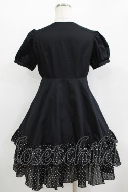 画像3: PEACE NOW / ドットフリルパフワンピース M 黒 H-25-11-09-1004-PU-OP-KB-ZH