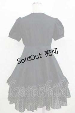 画像3: PEACE NOW / ドットフリルパフワンピース M 黒 H-25-11-09-1004-PU-OP-KB-ZH