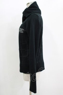 画像2: h.ANARCHY / チェックプリントニットカーディガン  ブラック H-25-11-09-1047-HN-TO-KB-ZH