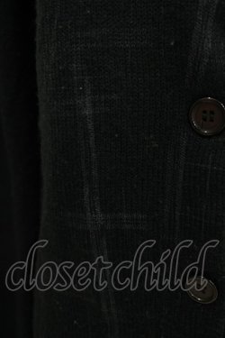 画像5: h.ANARCHY / チェックプリントニットカーディガン  ブラック H-25-11-09-1047-HN-TO-KB-ZH