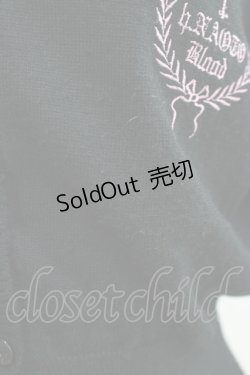 画像5: h.naoto Blood / ロゴ刺繍ニットカーディガン  ブラック H-25-11-09-1048-HN-TO-KB-ZH