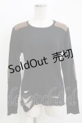 BPN FOR MEN / 配色ダメージパッチトップス  黒×茶 H-25-11-09-1049-GO-TO-KB-ZH