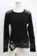 画像1: BPN FOR MEN / 配色ダメージパッチトップス  黒×茶 H-25-11-09-1049-GO-TO-KB-ZH (1)