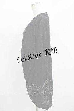 画像2: BPN FOR MEN / シアードットカーディガン  黒 H-25-11-09-1050-GO-TO-KB-ZH