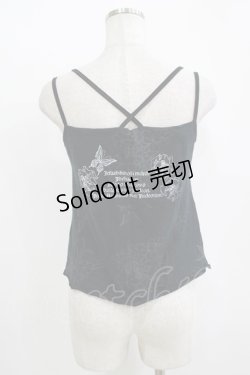 画像3: h.naoto Blood / プリントキャミソール  ブラック H-25-11-09-1053-HN-TO-KB-ZH