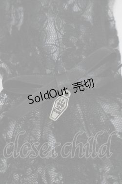 画像2: Moi-meme-Moitie / 棺桶チャーム付きレース手袋  黒 H-25-11-09-1063-MO-ZA-KB-ZH
