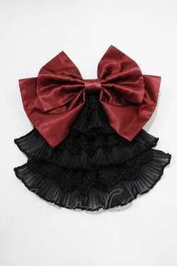 画像2: PUTUMAYO / ジャボ風クリップピン  黒×エンジ H-25-11-09-1065-PT-ZA-KB-ZH