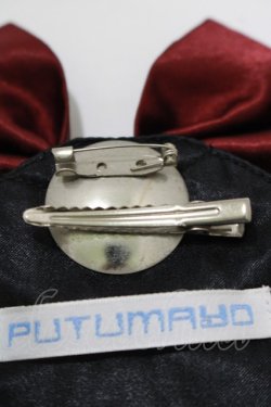 画像3: PUTUMAYO / ジャボ風クリップピン  黒×エンジ H-25-11-09-1065-PT-ZA-KB-ZH