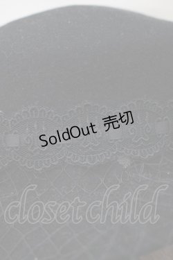 画像3: Moi-meme-Moitie / Noir 燭台ハット  黒×黒レース H-25-11-09-1066-MO-AC-KB-ZH