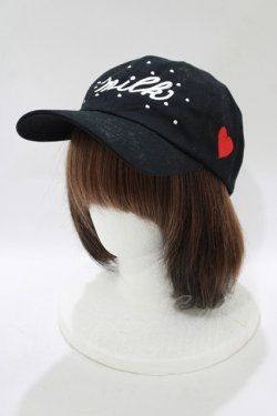 画像1: MILK / ロゴドット Cap  ブラック H-25-11-09-1067-ML-AC-KB-ZH