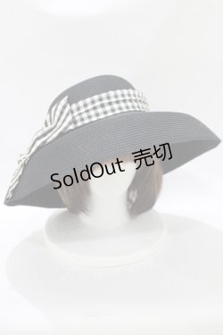 画像1: 【SALE】MILK / summerブリムHAT  ブラック×ブラックギンガム H-25-11-09-1068-ML-AC-KB-ZT-K007