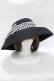 画像1: MILK / summerブリムHAT  ブラック×ブラックギンガム H-25-11-09-1068-ML-AC-KB-ZH (1)