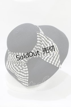 画像2: 【SALE】MILK / summerブリムHAT  ブラック×ブラックギンガム H-25-11-09-1068-ML-AC-KB-ZT-K007
