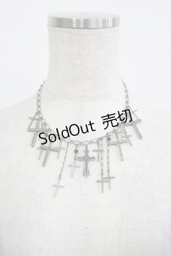 画像1: Moi-meme-Moitie / M+ROSE×十字架ネックレス   H-25-11-09-1071-MO-AC-KB-ZH