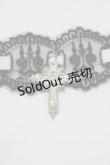 Moi-meme-Moitie / 燭台レース飾り  黒レース×白リボン H-25-11-09-1072-MO-ZA-KB-ZH