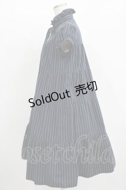 画像2: MILK / ストライプティアードワンピース  ネイビー H-25-11-09-1006-ML-OP-KB-ZH