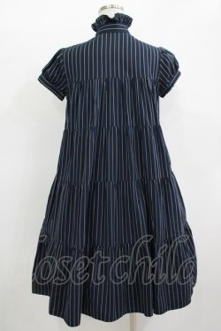 画像3: MILK / ストライプティアードワンピース  ネイビー H-25-11-09-1006-ML-OP-KB-ZH