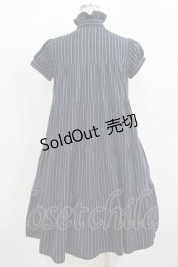 画像3: MILK / ストライプティアードワンピース  ネイビー H-25-11-09-1006-ML-OP-KB-ZH