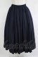 画像1: Jane Marple / Vintage linen tuck skirt  navy H-25-11-09-1008-JM-SK-KB-ZH (1)