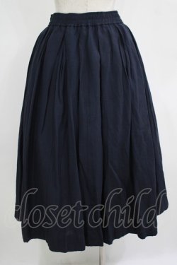 画像3: Jane Marple / Vintage linen tuck skirt  navy H-25-11-09-1008-JM-SK-KB-ZH
