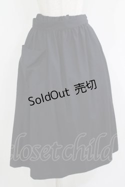 画像1: Jane Marple Dans Le Salon / サイロスパンラップスカート  ネイビー H-25-11-09-1009-JM-SK-KB-ZH