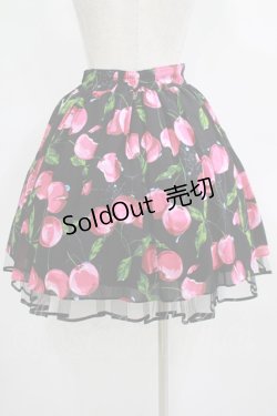 画像3: MILK / タランチェリースカート  ブラック×ローズチェリー H-25-11-09-1010-ML-SK-KB-ZH