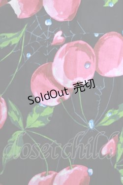 画像4: MILK / タランチェリースカート  ブラック×ローズチェリー H-25-11-09-1010-ML-SK-KB-ZH