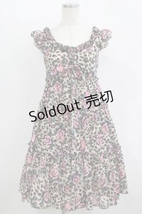 MILK / ローズレパードドレス  ベージュ H-25-11-09-1012-ML-OP-KB-ZH