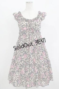 画像1: MILK / ローズレパードドレス  ベージュ H-25-11-09-1012-ML-OP-KB-ZH