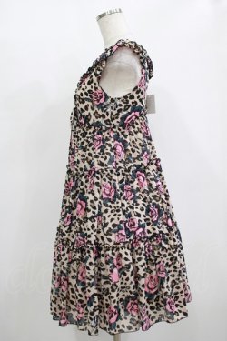 画像2: MILK / ローズレパードドレス  ベージュ H-25-11-09-1012-ML-OP-KB-ZH