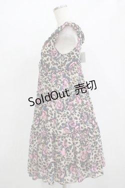 画像2: MILK / ローズレパードドレス  ベージュ H-25-11-09-1012-ML-OP-KB-ZH