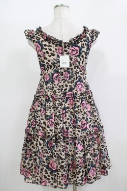 画像3: MILK / ローズレパードドレス  ベージュ H-25-11-09-1012-ML-OP-KB-ZH