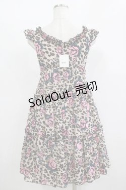 画像3: MILK / ローズレパードドレス  ベージュ H-25-11-09-1012-ML-OP-KB-ZH