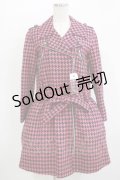 MILK / ライダースコートワンピ  ピンク H-25-11-09-1013-ML-CO-KB-ZH