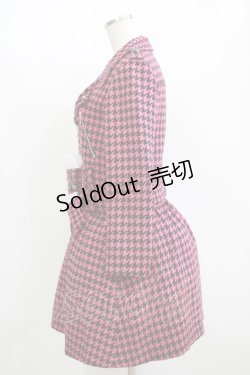 画像2: MILK / ライダースコートワンピ  ピンク H-25-11-09-1013-ML-CO-KB-ZH