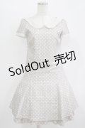 MILK / ドットワンピ  グレージュ H-25-11-09-1014-ML-OP-KB-ZT383