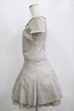 画像2: MILK / ドットワンピ  グレージュ H-25-11-09-1014-ML-OP-KB-ZH